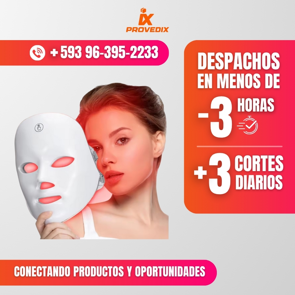 MASCARA FACIAL LED 7 COLORES PRO